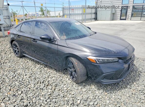 2HGFE2F52NH604180 2022 HONDA CIVIC Black Передня права чверть