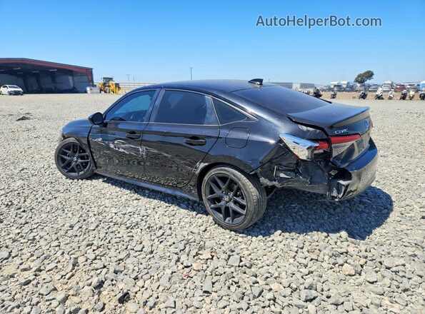 2HGFE2F52NH604180 2022 HONDA CIVIC Black Задня ліва чверть