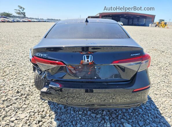 2HGFE2F52NH604180 2022 HONDA CIVIC Black Вид ззаду