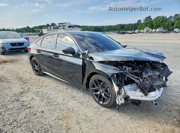 2HGFE2F52NH607693 2022 HONDA CIVIC Black Передня права чверть
