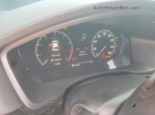 2HGFE2F52NH607693 2022 HONDA CIVIC Black Вид щитка приладів