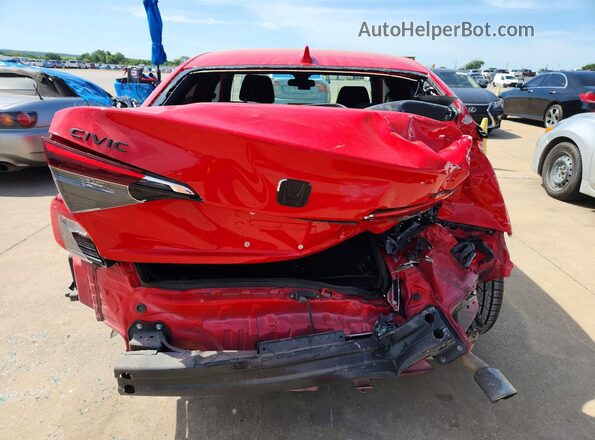 2HGFE2F52PH521111 2023 HONDA CIVIC Red Rear view