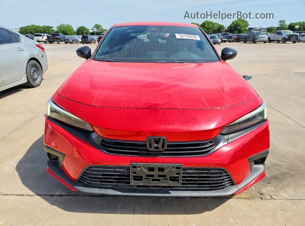 2HGFE2F52PH521111 2023 HONDA CIVIC Red Front view