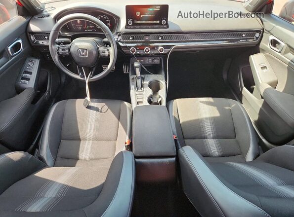 2HGFE2F52PH521111 2023 HONDA CIVIC Red Dashboard view