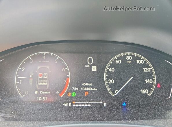 2HGFE2F52PH521111 2023 HONDA CIVIC Red Instrument cluster view