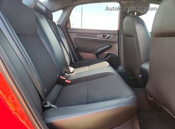 2HGFE2F52PH521111 2023 HONDA CIVIC Red Rear seats view