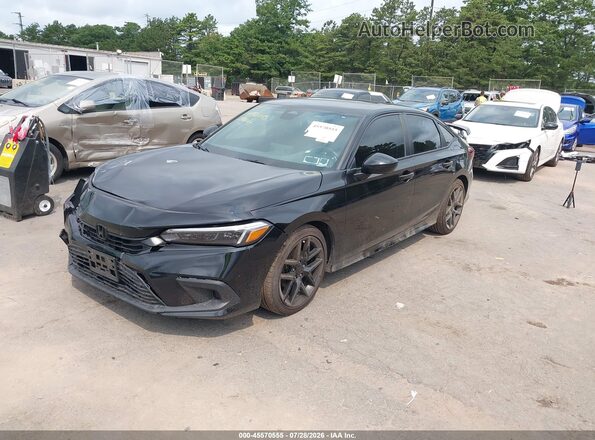 2HGFE2F52PH563262 2023 HONDA CIVIC Black Front left