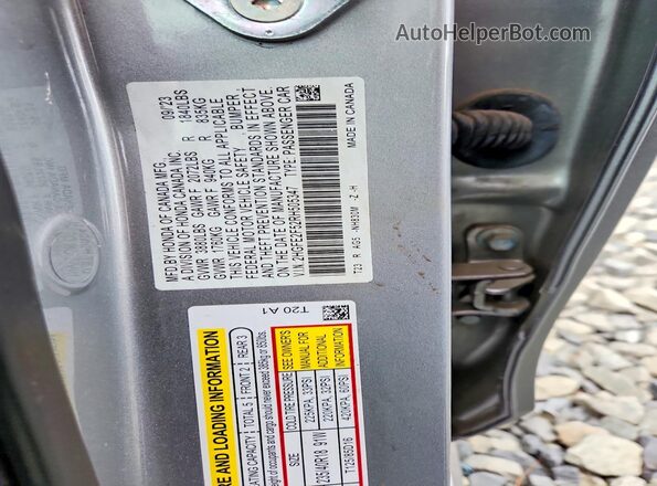 2HGFE2F52RH505347 2024 HONDA CIVIC Серебряный Вид подкапотного пространства