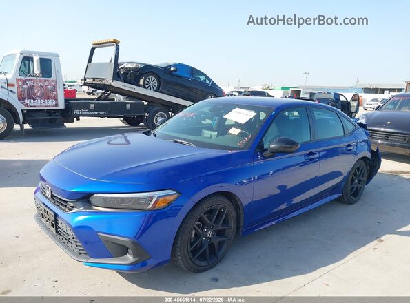 2HGFE2F52RH539014 2024 HONDA CIVIC Синий Передняя левая четверть