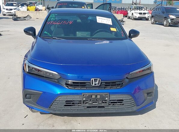 2HGFE2F52RH539014 2024 HONDA CIVIC Синий Вид задней части салона