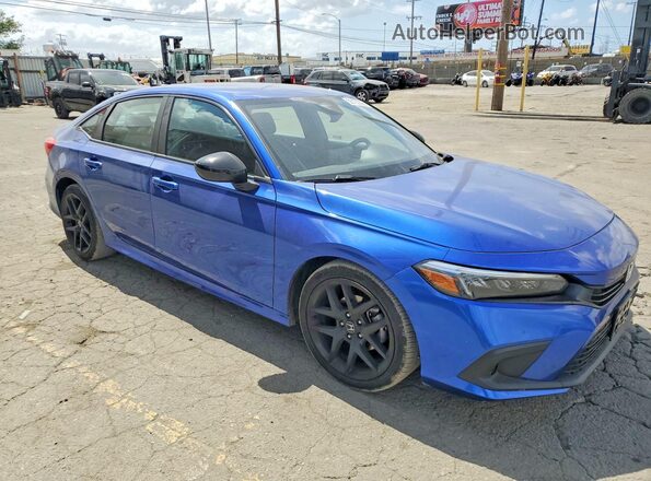 2HGFE2F52RH539482 2024 HONDA CIVIC Синий Передняя правая четверть