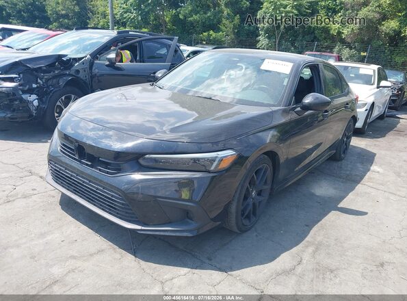 2HGFE2F52RH550773 2024 HONDA CIVIC Black Առջևի ձախ երեք քառորդ տեսարան