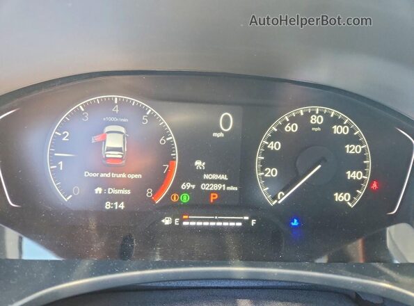 2HGFE2F52RH569193 2024 HONDA CIVIC White Vista del cuadro de instrumentos
