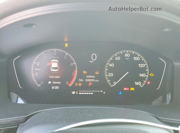 2HGFE2F52SH501577 2025 HONDA CIVIC White Вид щитка приладів