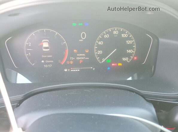 2HGFE2F52SH588557 2025 HONDA CIVIC White Widok zestawu wskaźników