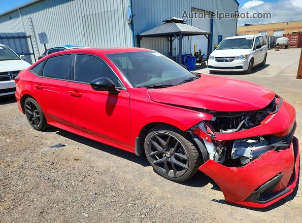 2HGFE2F53NH102245 2022 HONDA CIVIC Red Передня права чверть