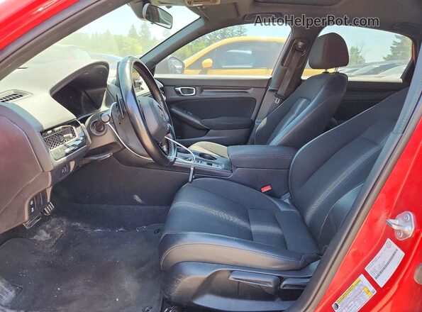 2HGFE2F53NH102245 2022 HONDA CIVIC Red Вид салону спереду