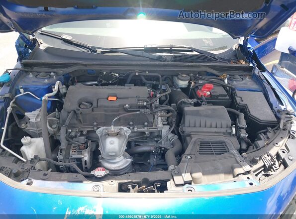 2HGFE2F53NH534737 2022 HONDA CIVIC Blue Вид ззаду