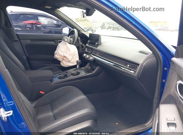 2HGFE2F53NH534737 2022 HONDA CIVIC Blue Вид салону спереду