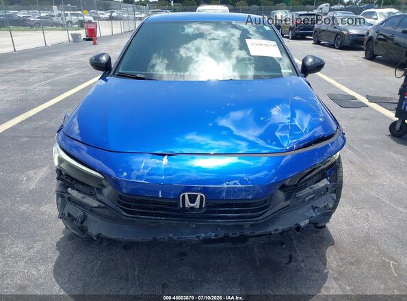 2HGFE2F53NH534737 2022 HONDA CIVIC Blue Вид задньої частини салону