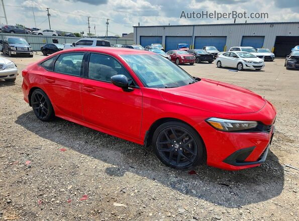 2HGFE2F53NH542224 2022 HONDA CIVIC Red წინა მარჯვენა