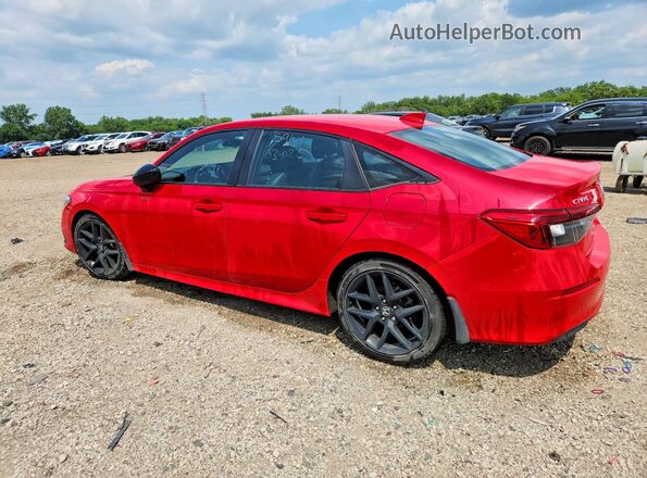 2HGFE2F53NH542224 2022 HONDA CIVIC Red უკანა მარცხენა