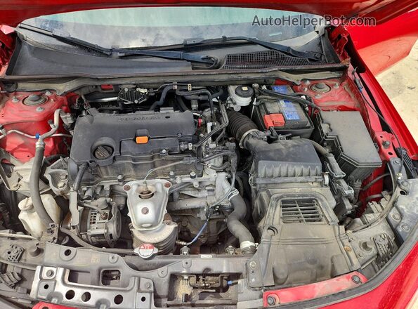 2HGFE2F53NH553031 2022 HONDA CIVIC Red Widok wnętrza z tyłu