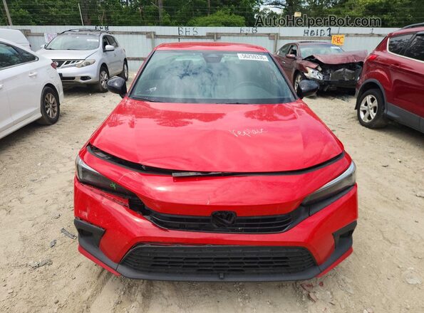 2HGFE2F53NH553031 2022 HONDA CIVIC Red Widok z przodu