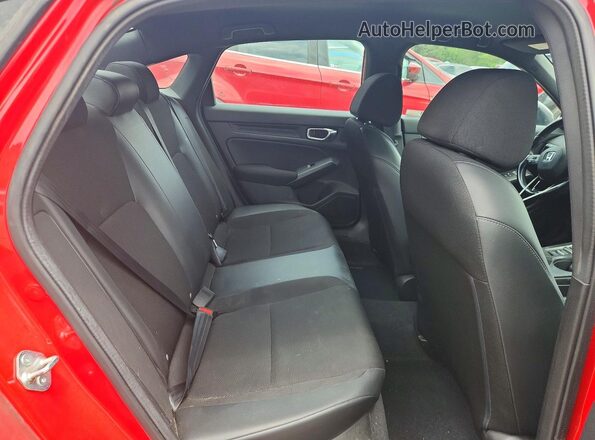 2HGFE2F53NH553031 2022 HONDA CIVIC Red Widok tylnych siedzeń