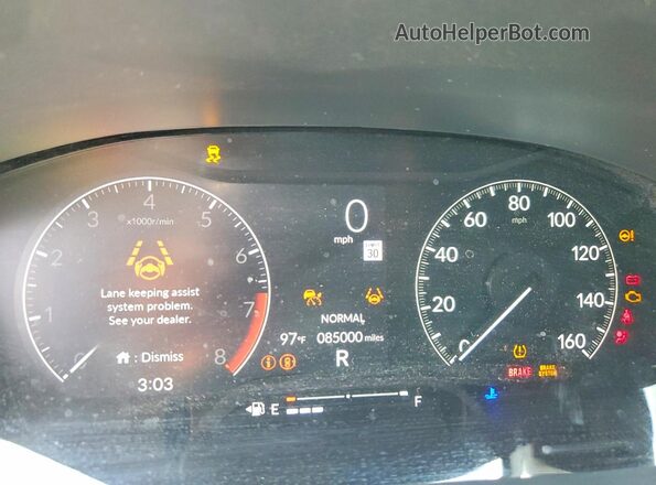 2HGFE2F53NH554910 2022 HONDA CIVIC Gray Widok zestawu wskaźników