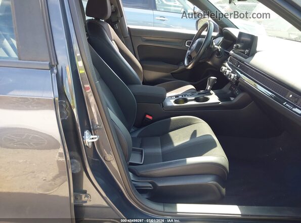 2HGFE2F53NH572808 2022 HONDA CIVIC Gray Widok wnętrza z przodu