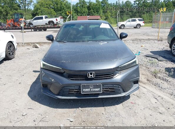 2HGFE2F53NH572808 2022 HONDA CIVIC Gray Widok zestawu wskaźników