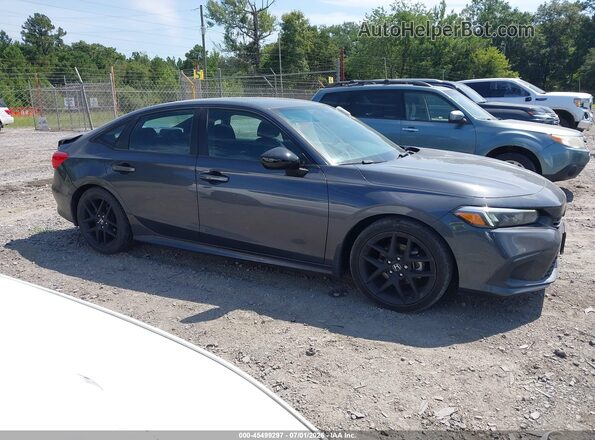 2HGFE2F53NH572808 2022 HONDA CIVIC Gray Widok wnętrza z tyłu