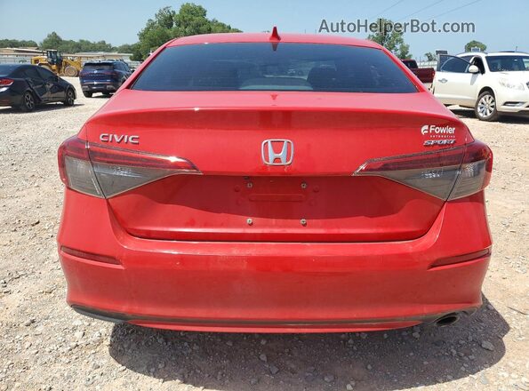 2HGFE2F53NH597997 2022 HONDA CIVIC Red Rear view