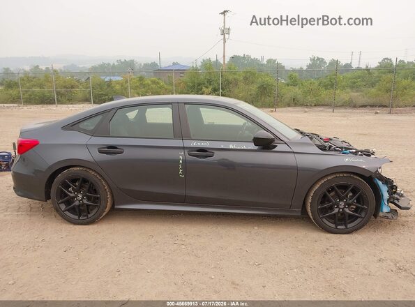 2HGFE2F53PH521196 2023 HONDA CIVIC Gray უკანა სალონის ხედი