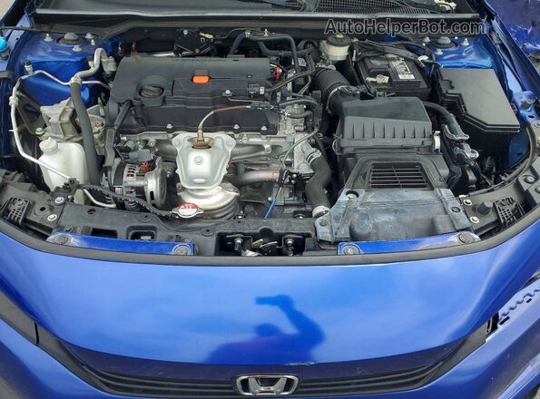 2HGFE2F53PH551542 2023 HONDA CIVIC Blue Widok wnętrza z tyłu