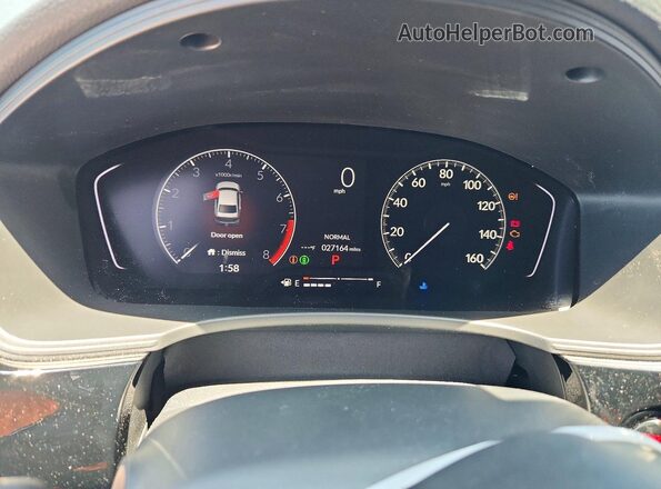 2HGFE2F53RH570711 2024 HONDA CIVIC Charcoal Вид щитка приладів