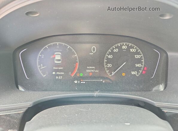 2HGFE2F53RH579165 2024 HONDA CIVIC Gray Вид щитка приладів