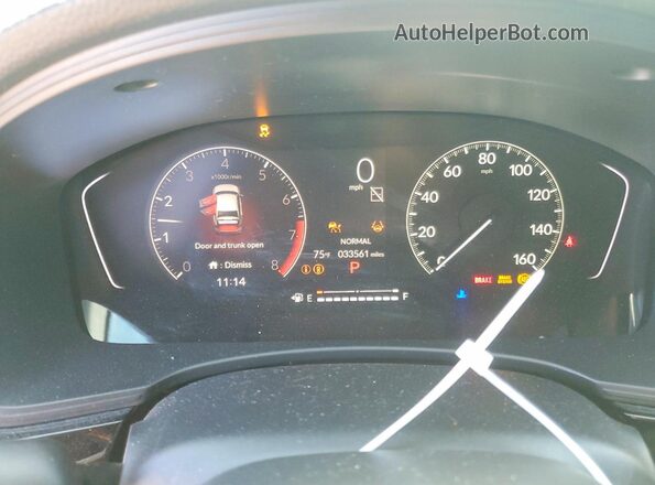 2HGFE2F53SH539173 2025 HONDA CIVIC Gray ხელსაწყოთა პანელის ხედი