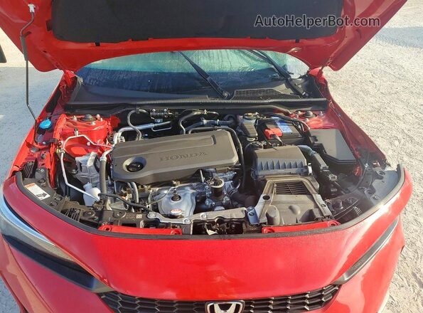 2HGFE2F53SH549265 2025 HONDA CIVIC Red Widok wnętrza z tyłu