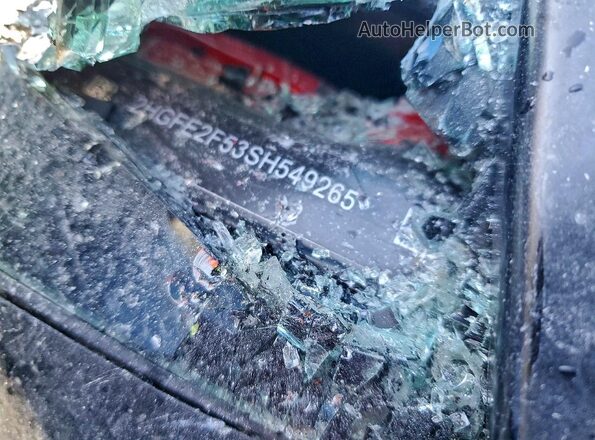 2HGFE2F53SH549265 2025 HONDA CIVIC Red Widok naklejki z numerem VIN
