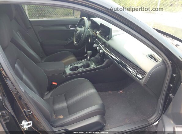 2HGFE2F53SH555034 2025 HONDA CIVIC Black Вид салону спереду
