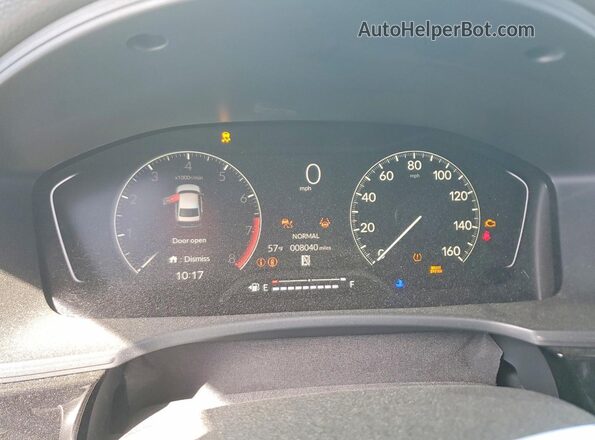 2HGFE2F53SH556913 2025 HONDA CIVIC White Вид щитка приладів