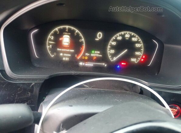 2HGFE2F53SH569807 2025 HONDA CIVIC Black ხელსაწყოთა პანელის ხედი