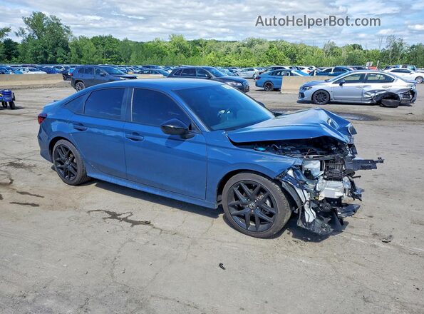 2HGFE2F53SH591161 2025 HONDA CIVIC Blue Delantero derecho