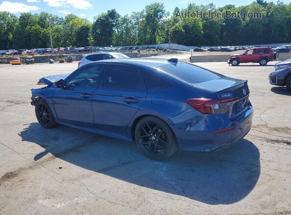 2HGFE2F53SH591161 2025 HONDA CIVIC Blue Trasero izquierdo