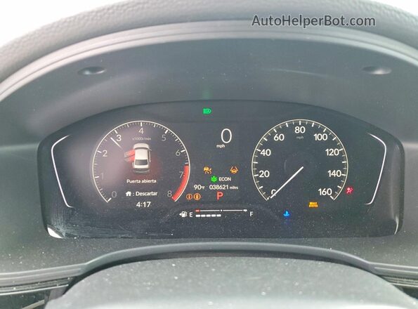 2HGFE2F53TH509169 2026 HONDA CIVIC Silver Սարքավորումների վահանակի տեսք