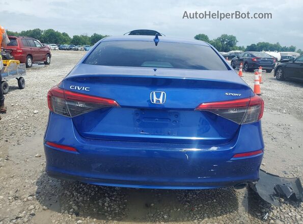 2HGFE2F54NH515386 2022 HONDA CIVIC Blue Հետևի տեսք
