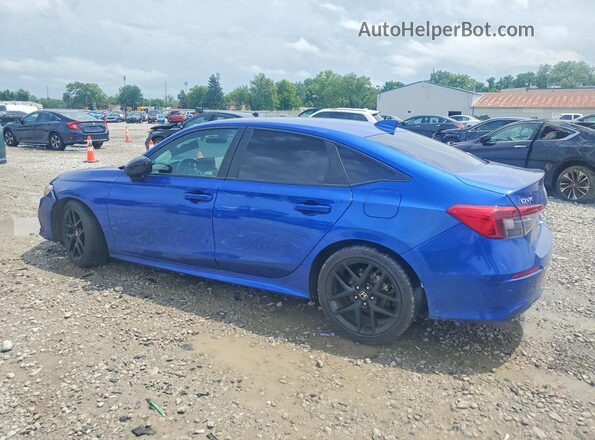 2HGFE2F54NH515386 2022 HONDA CIVIC Blue Հետևի ձախ
