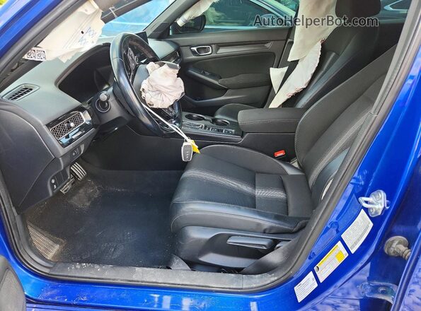2HGFE2F54NH515386 2022 HONDA CIVIC Blue Սալոնի դիմացի տեսք